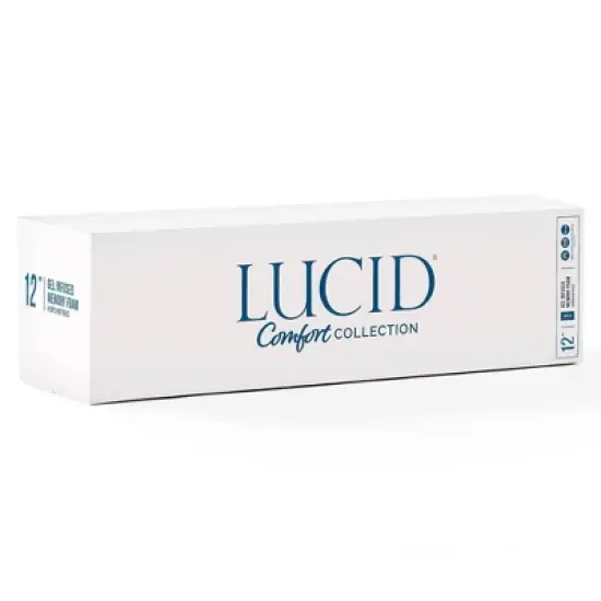 Lucid Comfort Collection Gel & Aloe Vera 12" Hybrid Memory Foam Mattress image {4}
