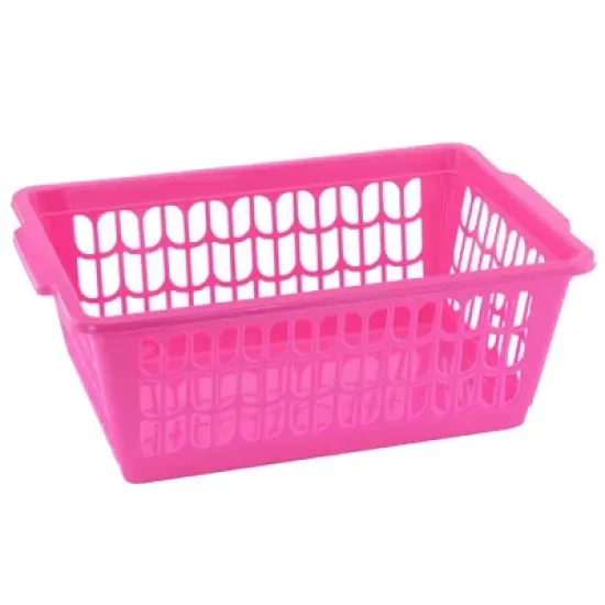 YBM HOME Plastic Perforated Storage Basket Bin Office Drawer, Shelf Desktop Countertop Tray Organizer image {11}