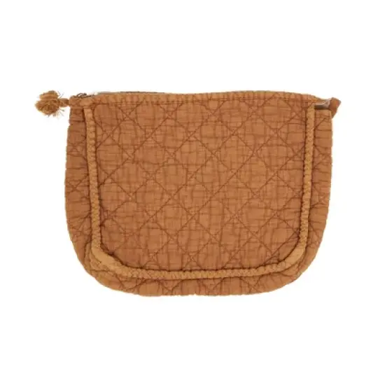 Saro Lifestyle Soft Cotton Quilted Cosmetic Bag image {6}