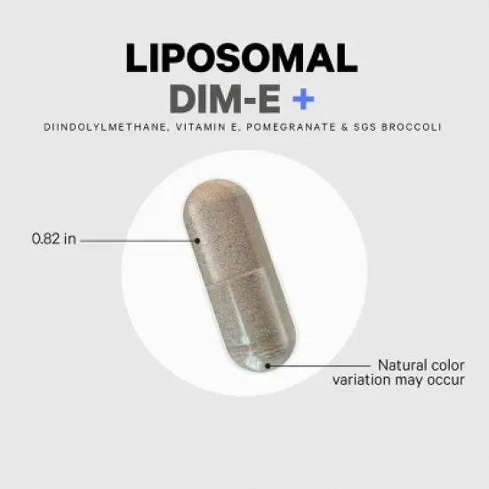 Codeage Liposomal DIM-E, Diindolylmethane, Antioxidant SGS Vitamin E Tocopherols & Isomers - 120ct image {6}