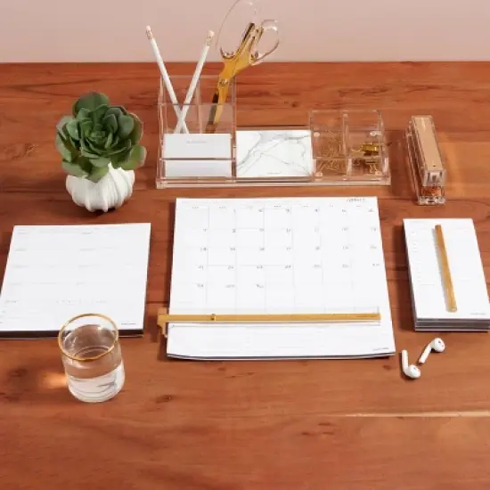 Undated Perpetual Planning Set 10"x10" White - russell+hazel image {6}