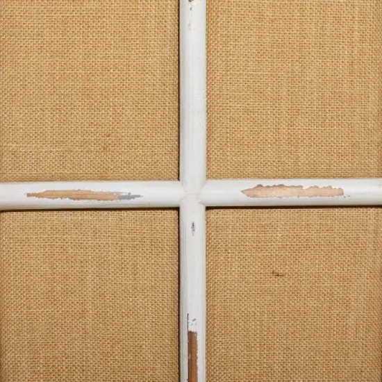 Farmhouse Wood Room Divider Screen Beige - Olivia & May image {3}