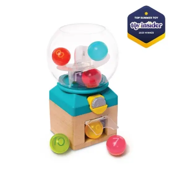 B. toys Rainbow Gumballs - Colors & Numbers Gumball Machine: Baby and Toddler Learning Toy, Fine Motor Skills Development image {6}