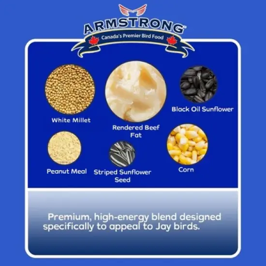 Armstrong Wild Bird Food Royal Jubilee Jay's Suet Cake, 10.6oz (Pack of 3) image {4}