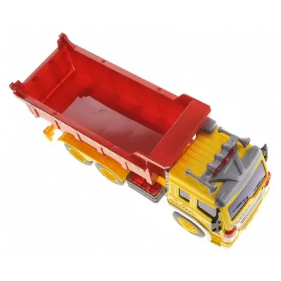 Insten Friction Powered Dump Truck Toy With Lights And Sound image {2}
