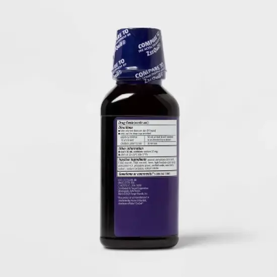 Diphenhydramine HCl Nighttime Sleep Aid Liquid - Berry - 12 fl oz - up&up&trade; image {3}
