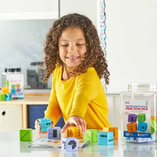 hand2mind Multiple Representation Fractions Dice image {3}