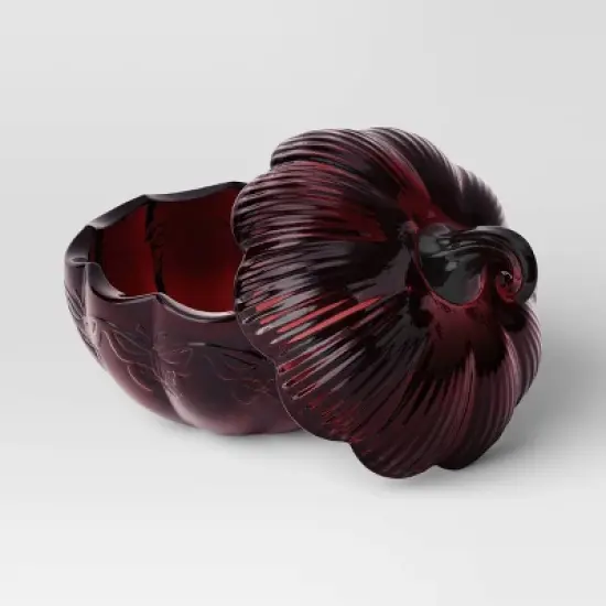 Halloween Glass Pumpkin Burgundy - Threshold&trade; image {2}