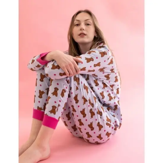Leveret Womens Two Piece Cotton Pajamas image {1}