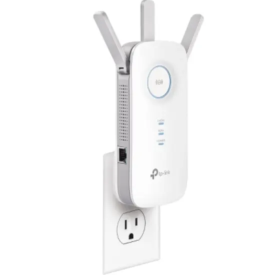 TP-LINK AC1750 Wi-Fi Dual Band Plug In Range Extender - White (RE450) image {3}