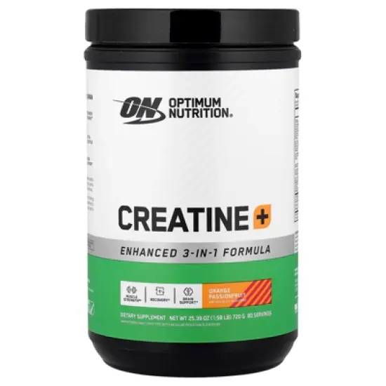 Optimum Nutrition Creatine+, Orange Passionfruit, 1.58 lb (720 g) image {4}