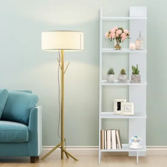 Costway 5-Tier Bookcase Storage Open Shelves Display Unit Room Divider image {1}