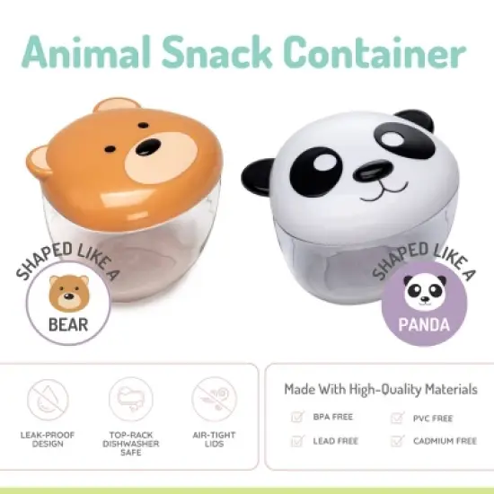 Melii Animal Snack Container - Panda image {3}