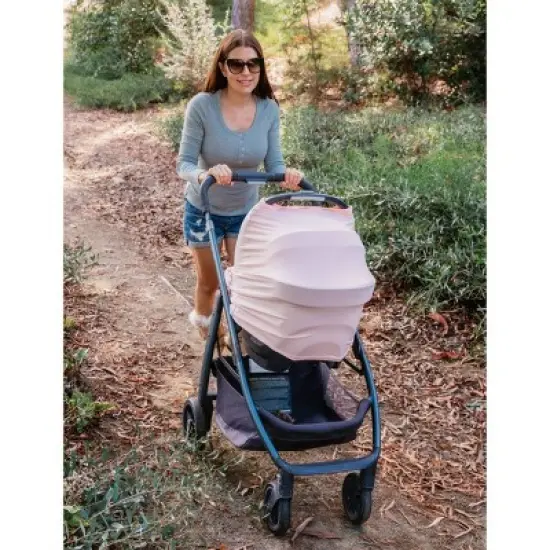 Snuggle Shield LUXE Protection Rayon from Bamboo Multi Use Antimicrobial Air Filtering Infant Car Seat/Nursing Cover - Pink image {5}