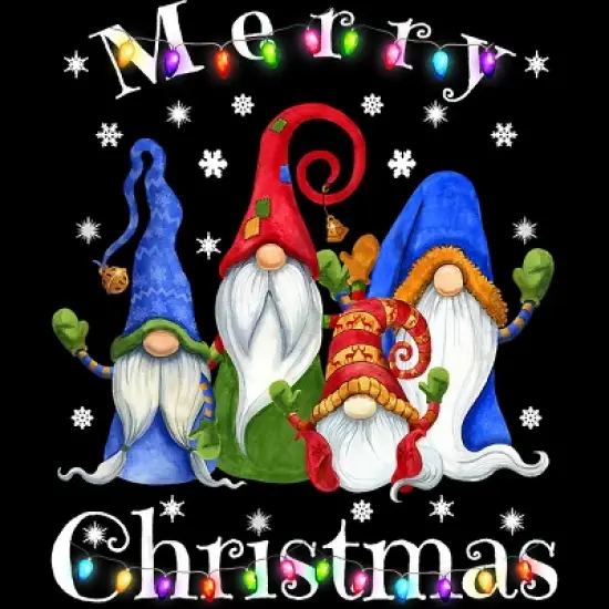 Women's Design By Humans Gnome Christmas Pajamas By NekoShop Racerback Tank Top image {1}