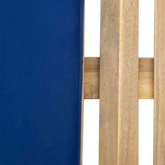 Outdoor Patio Acacia Wood Daybed Lounge Chair with Adjustable Backrest image {11}