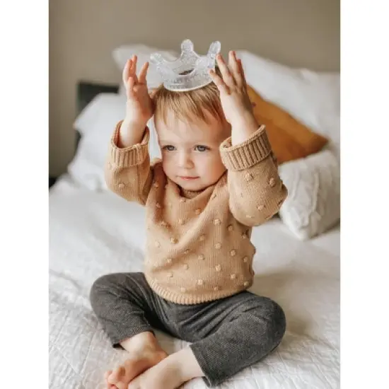 Haakaa Silicone Crown Teether - Clear image {5}