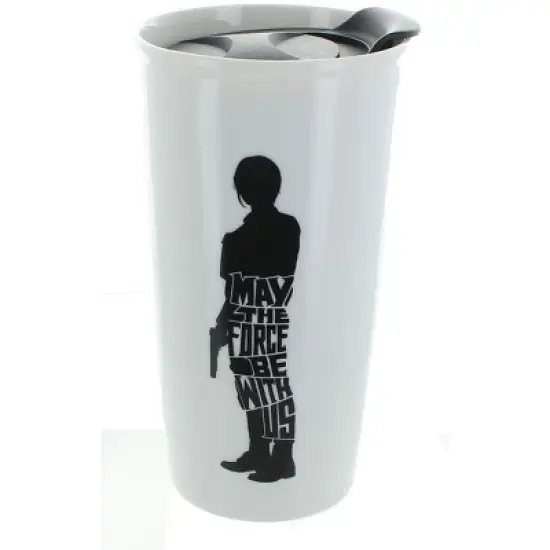 Seven20 Star Wars Jyn Erso "May The Force Be With Us" 12oz Ceramic Travel Mug image {3}
