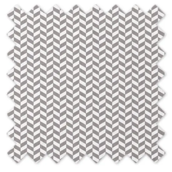 Bacati - Houndstooth Quilted Muslin Changing Pad Cover Gray image {8}