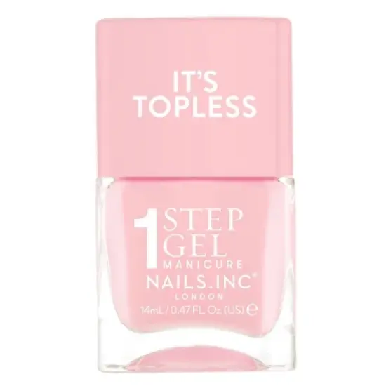 Nails.INC It&rsquo;s Topless, 4-in-1 Base Coat, Treatment, Color and Top Coat 1-Step Gel Nail Polish - 0.47 fl oz image {19}