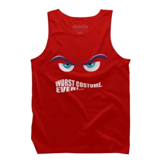 Men's Design By Humans Worst Costume Ever (Halloween) By Editive Tank Top image {3}