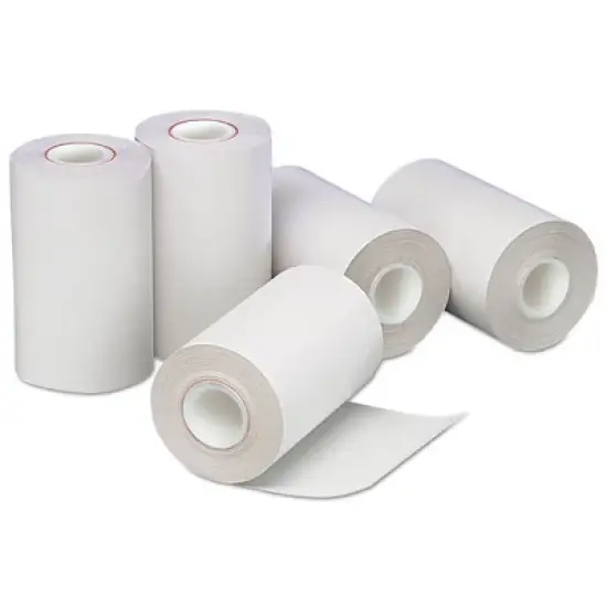 Iconex Direct Thermal Printing Paper Rolls, 0.5" Core, 2.25" x 55 ft, White, 50/Carton image {1}