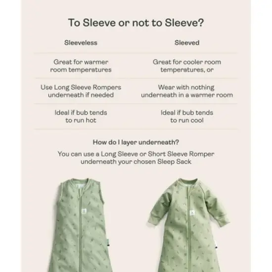 ergoPouch Sleep Sack 2.5 TOG Willow image {5}