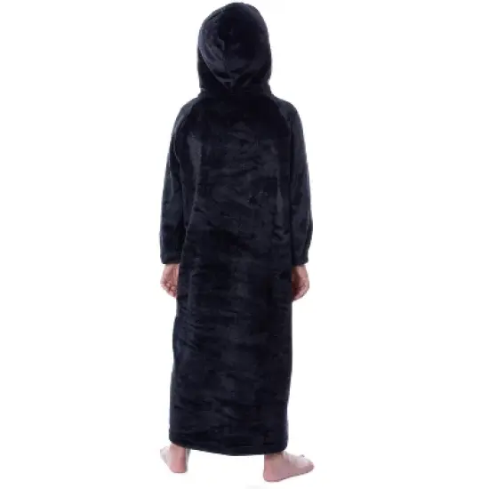 Harry Potter Hogwarts Costume Kids Wearable Blanket Pullover Robe Black image {5}