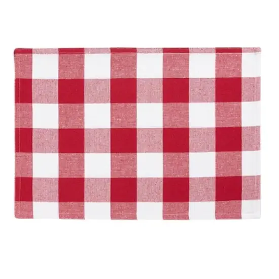 Elrene Farmhouse Living Buffalo Check Placemats, Set of 4 - 13" x 19" - Elrene Home Fashions image {4}