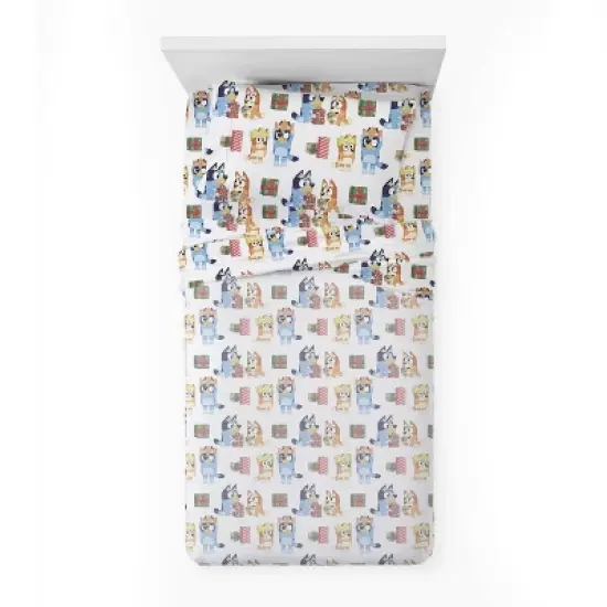 Bluey Twin Holiday Sheet Set image {2}