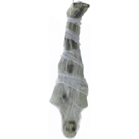 Skeleteen Hanging Cocoon body Decoration - Fake Human Skeleton Body Cocooned Prop for Outdoor and Indoor Haunted House Halloween Decorations image {3}