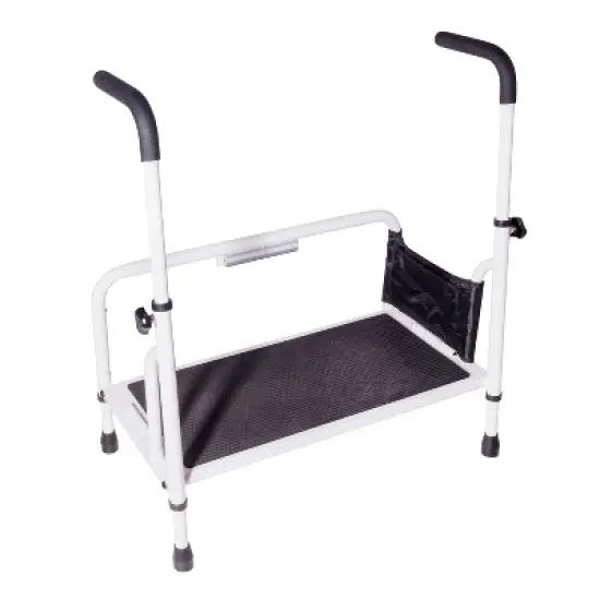 Stander Step Stool, Heavy Duty Bed Step with Adjustable Hand Rails image {8}