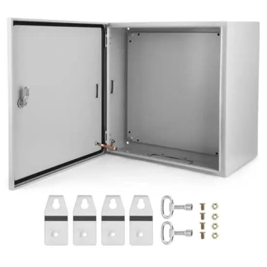 Garvee NEMA Weatherproof Electrical Box, NEMA 4X Enclosure with Lock & Mounting Plate, Steel Junction Box for Indoor/Outdoor image {12}