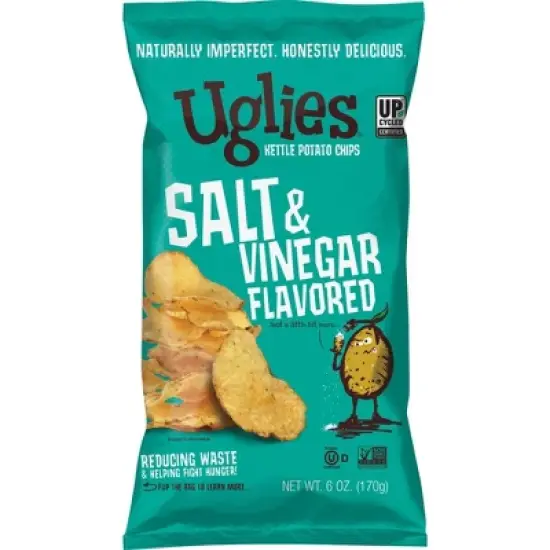 Uglies Salt & Vinegar Kettle Cooked  Potato Chips - 6oz image {3}