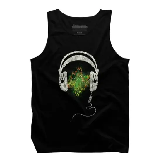 Men's Design By Humans Soundwave By DBHOriginals Tank Top image {4}