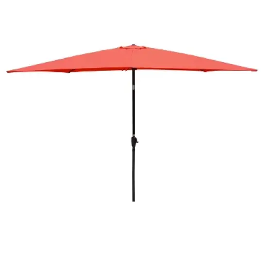 CAVINAS 6x9 FT Cantilever Patio Umbrella, Waterproof and Windproof Design with Crank, Beach Umbrella, without Base image {7}