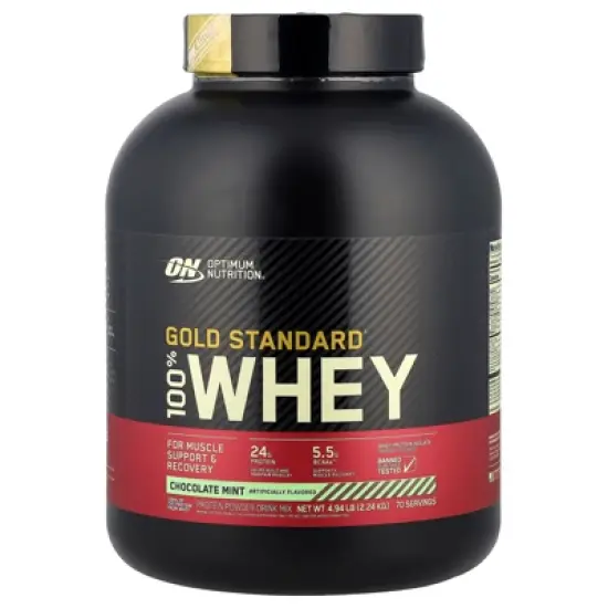 Optimum Nutrition Gold Standard&reg; 100% Whey, Chocolate Mint, 4.94 lb (2.24 kg) image {4}