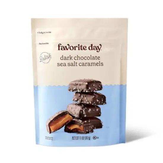 Dark Chocolate Sea Salt Caramel Candy - 11oz - Favorite Day&trade; image {3}