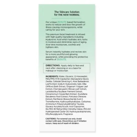 Fortify+ Natural Germ Fighting Skincare Moisturizing and Reviving Facial Serum - 1.7 fl oz image {6}