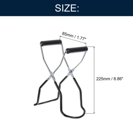 Unique Bargains Sturdy Canning Jar Lifter Tongs with Rubber Grips Handle image {1}