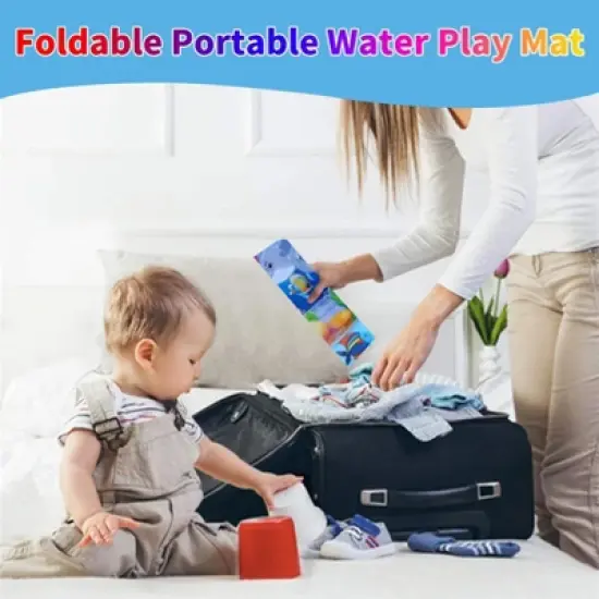 Swtroom Tummy Time Water Mat for Baby Inflatable Activity Center image {2}