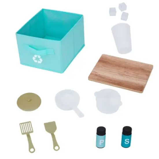 Teamson Kids Biscay Delight Classic Play Kitchen with Magnetic Refrigerator image {7}