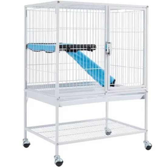 Yaheetech 34in Rolling Metal Small Animal Cage image {9}