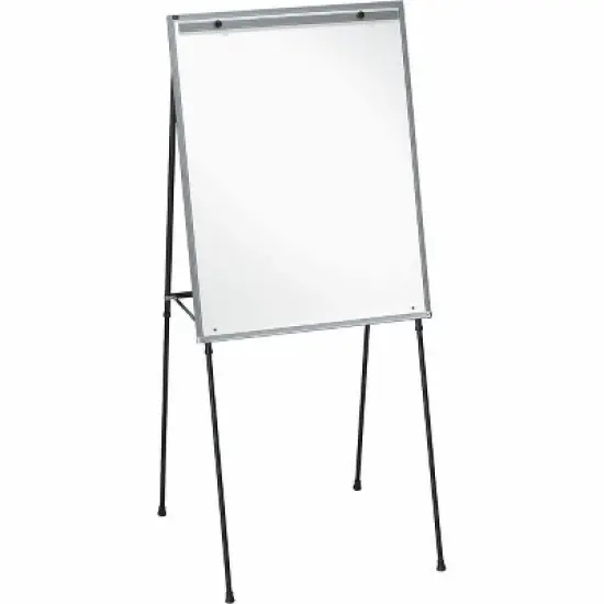 Lorell - Magnetic Dry-erase Board Easel - Black - 34 in. x 28 in. - 1 Each image {1}
