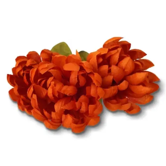 Faux Foliage Orange Mum - Bullseye's Playground&trade; image {1}