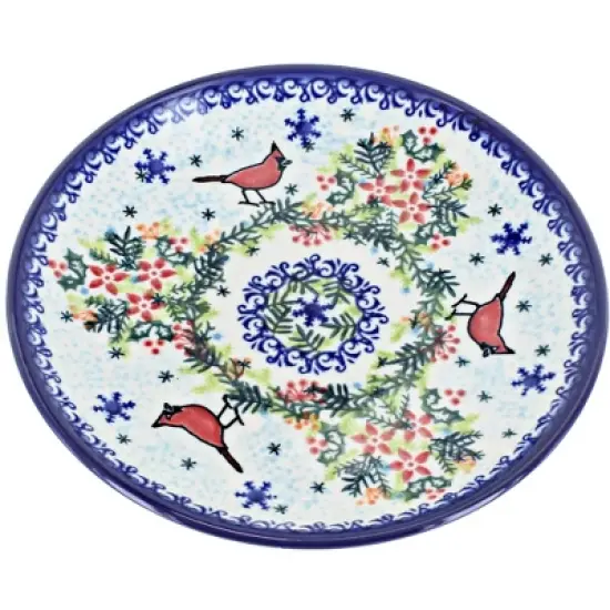 Blue Rose Polish Pottery Vena Dessert Plate image {19}