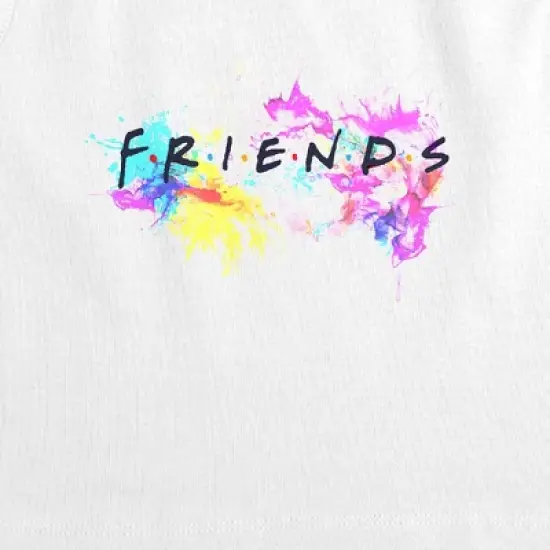 Women's Friendswater Color Sleeveless Crop Top Tank image {1}