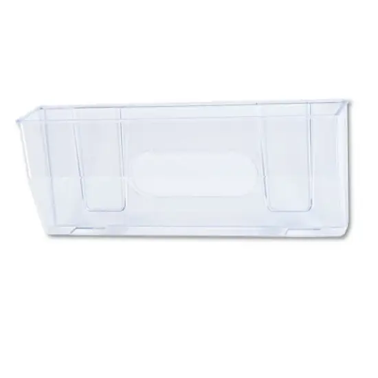 deflecto Magnetic DocuPocket Wall File, Legal/Letter Size, 15" x 3" x 6.38", Clear image {5}