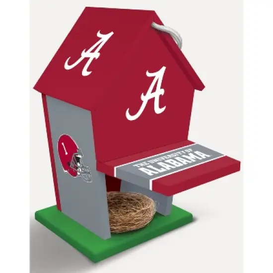 MasterPieces Officially Licensed NCAA Alabama Crimson Tide outdoor wood birdhouse! image {2}
