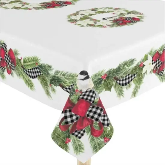 Laural Home Christmas Trimmings Rectangle Tablecloth image {2}